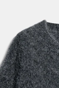 100% WOOL OVERSIZED SHORT SLEEVE JUMPER