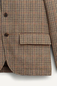 LIMITED EDITION WOOL PLAID SUIT JACKET