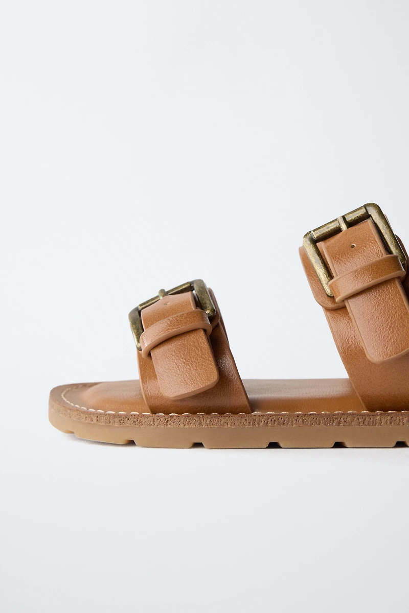 BUCKLED SANDALS