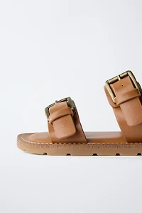 BUCKLED SANDALS