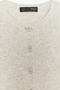 BASIC 100% WOOL KNIT JACKET