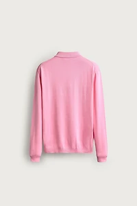 RELAXED FIT KNIT POLO SHIRT