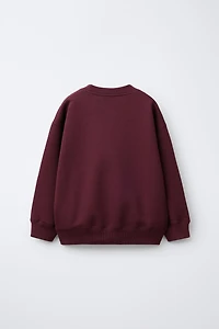 EMBROIDERED TEXT SWEATSHIRT