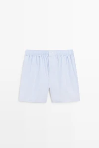 100% cotton micro-striped boxers