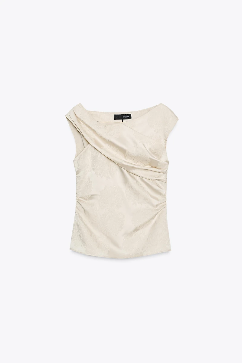 JACQUARD ASYMMETRIC TOP