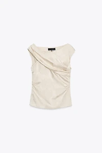 JACQUARD ASYMMETRIC TOP