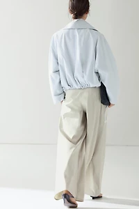 Cropped button jacket