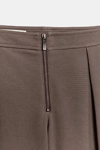 PANTALON CAROTTE À FERMETURE ÉCLAIR