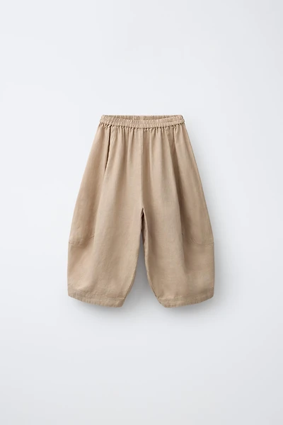 PANTALON BALLON 100 % LIN