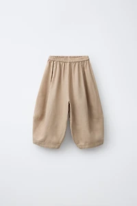 PANTALON BALLON 100 % LIN