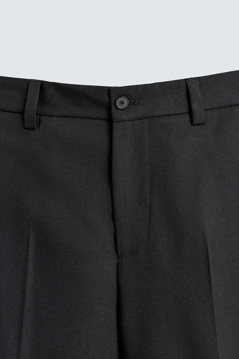 WOOL SUIT PANTS