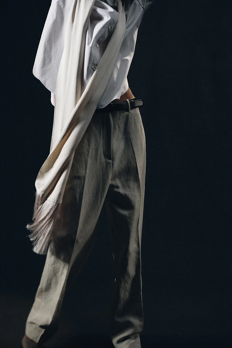 FRINGED SCARF SHIRT ZW COLLECTION