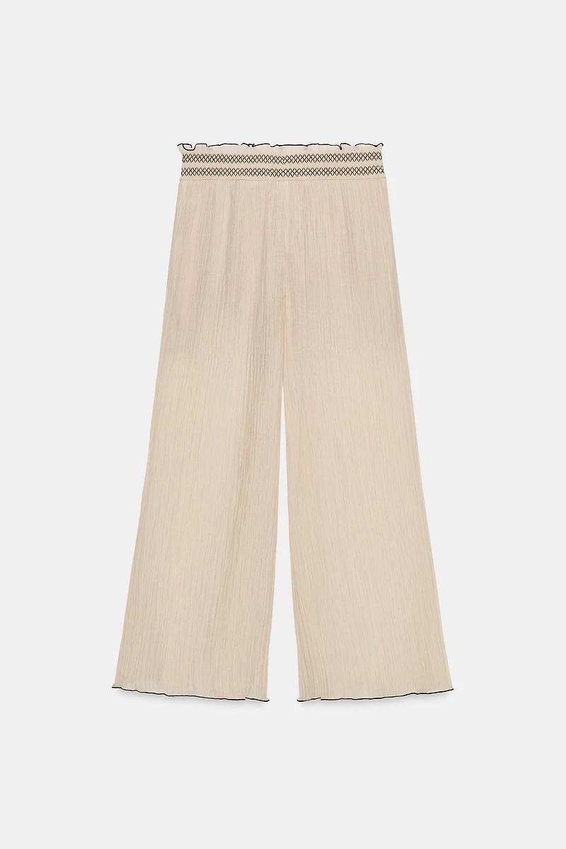 CULOTTES WITH CONTRASTING SEAMS