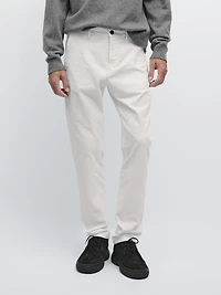 Slim fit corduroy trousers