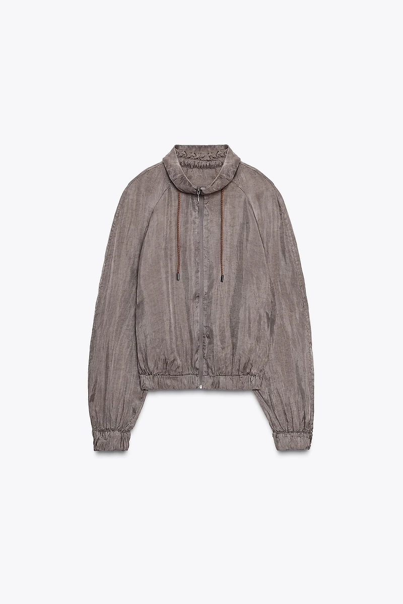ZW COLLECTION FLOWY BOMBER JACKET