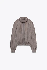 ZW COLLECTION FLOWY BOMBER JACKET