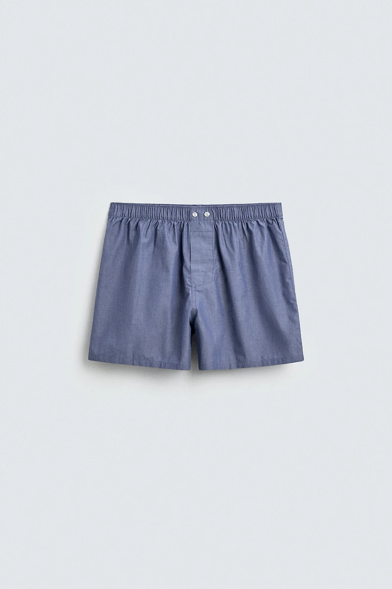 BOXER EN POPELINE COMBINÉ PACK 2