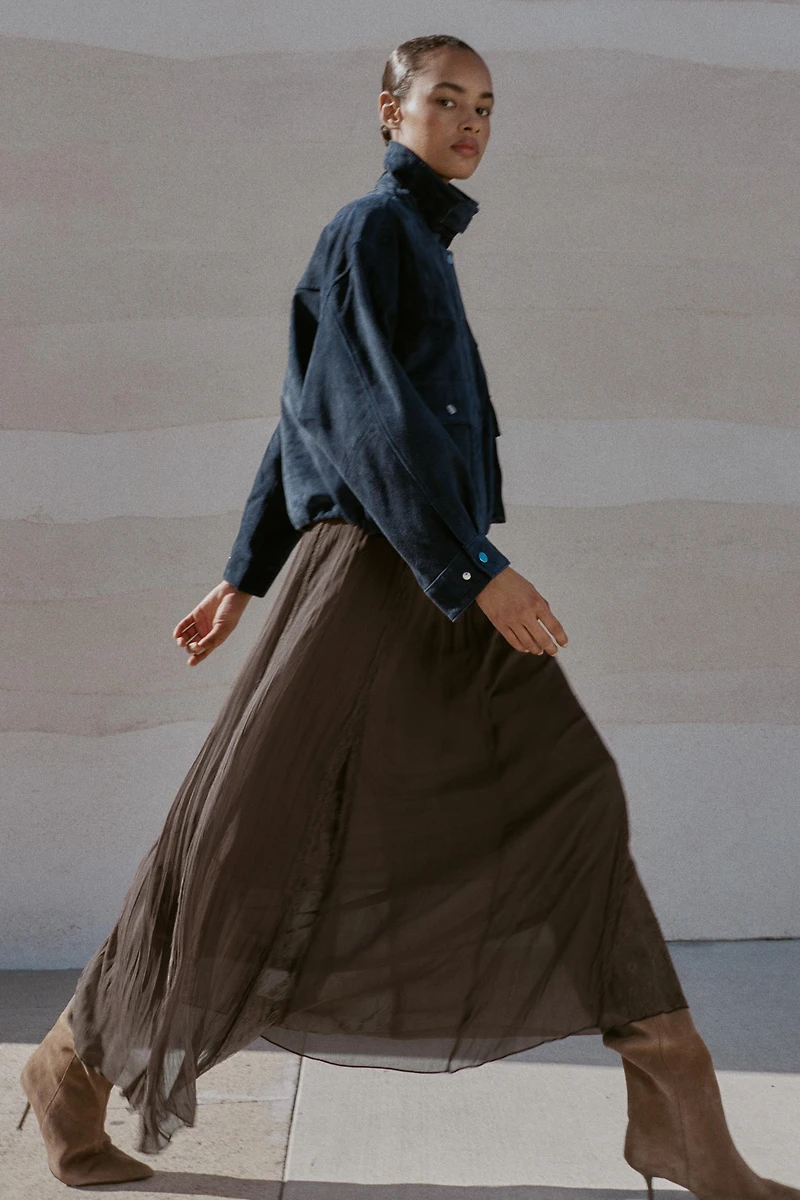 JUPE DENTELLE GODETS