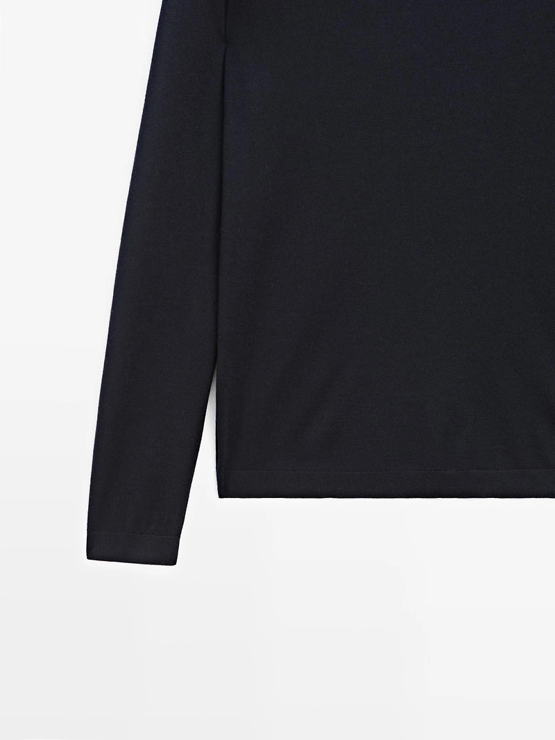 Pull en maille 100 % cachemire à col rond