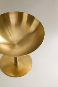 VERRE À PIED HAUT MÉTAL DORÉ