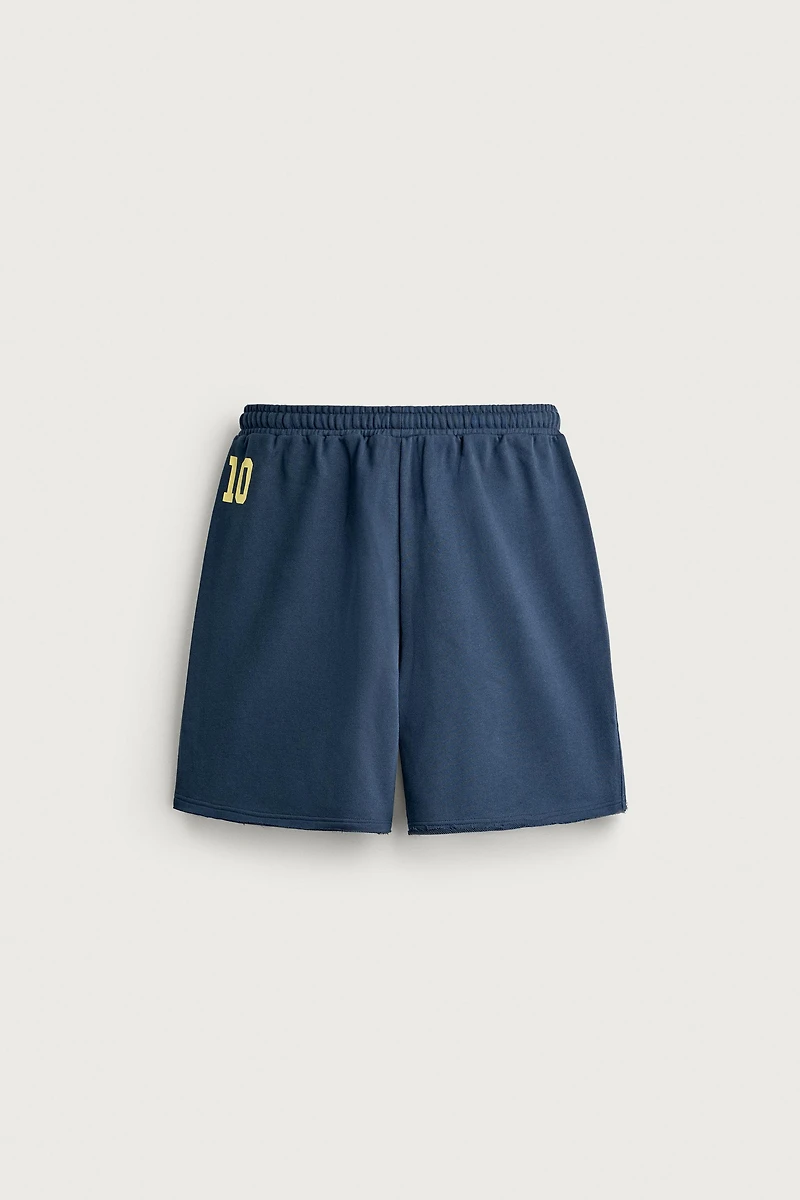 BERMUDA DE JOGGING À MOTIFS GRAPHIQUES
