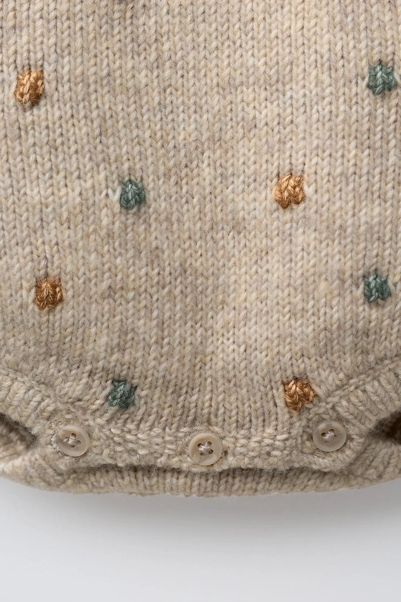 SMALL BALL KNIT JUMPSUIT