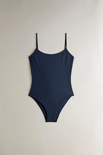 BEACH SWIMSUIT WITH THIN STRAPS