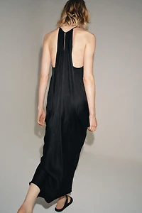 ZW COLLECTION SATIN DRAPED DRESS