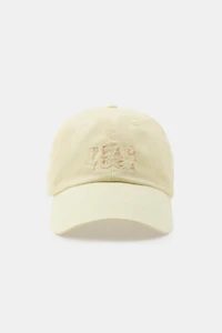 COTTON TWILL DOG TEXT CAP