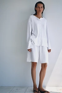 BUTTON-UP T-SHIRT