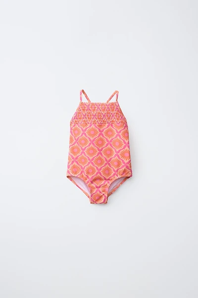 1-6 YEARS / SUN PRINT SWIMSUIT