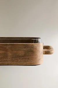 PLAT FOUR VERRE ET MANGUIER