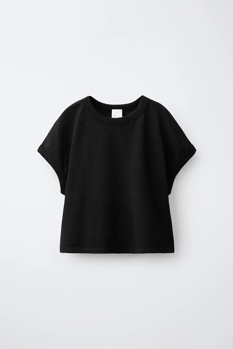 WASHED EFFECT T-SHIRT AND BALLOON PANTS SET