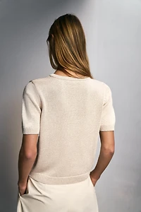 SHORT SLEEVE CARDIGAN