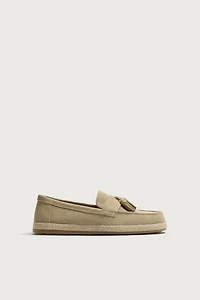 CASUAL LEATHER TASSEL LOAFERS