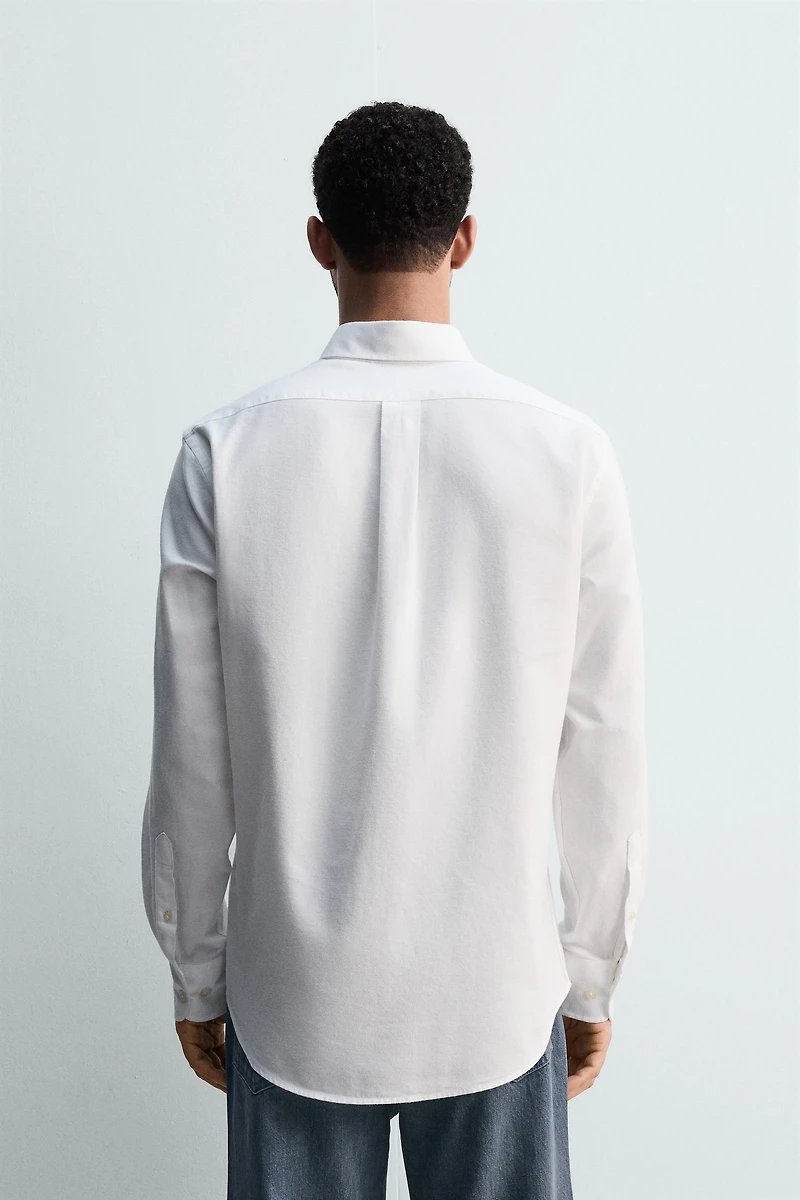 CHEMISE LAVÉE STRUCTURÉE OXFORD