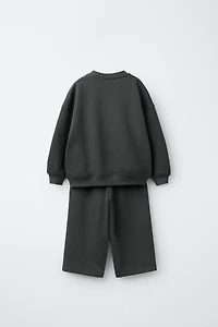 JOGGING SET SWEATSHIRT AND TEXT PANTS