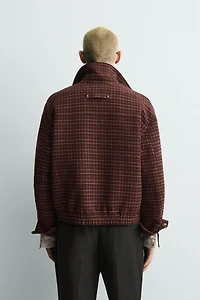 CHECKED WOOL JACKET