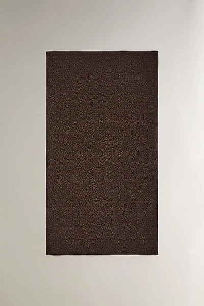 ANIMAL PRINT VELOUR BEACH TOWEL