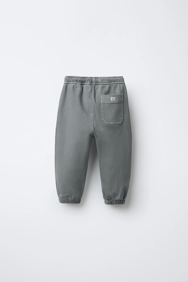 TWILL CARGO JOGGER PANTS
