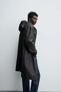RUBBERIZED HOODED PARKA