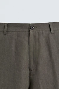 PANTALON STRAIGHT FIT 100% LIN