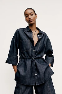 LINEN SAFARI SHIRT