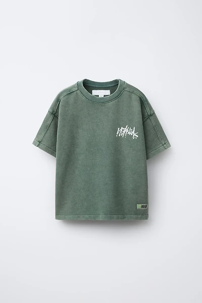 GRAFFITI WASHED EFFECT T-SHIRT