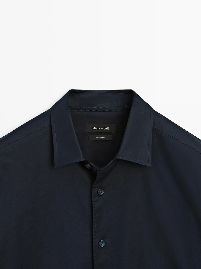 Regular fit stretch shirt