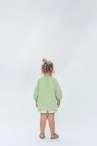2-14 YEARS/ LIMITED EDITION FLORAL TOPSTITCHED SHORTS