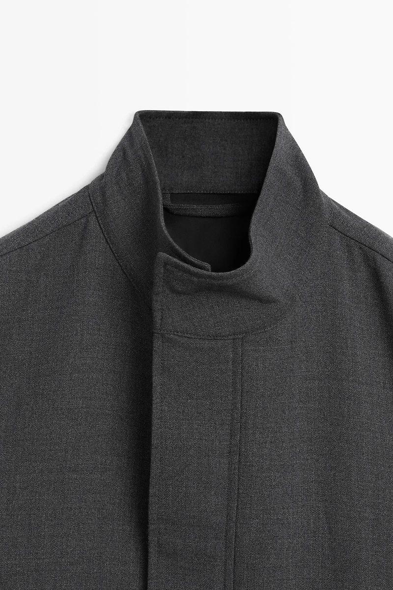 100% wool overshirt