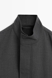 100% wool overshirt
