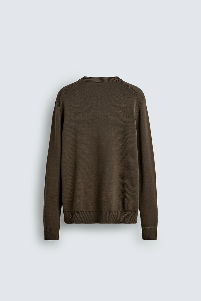 REGULAR FIT COTTON JUMPER