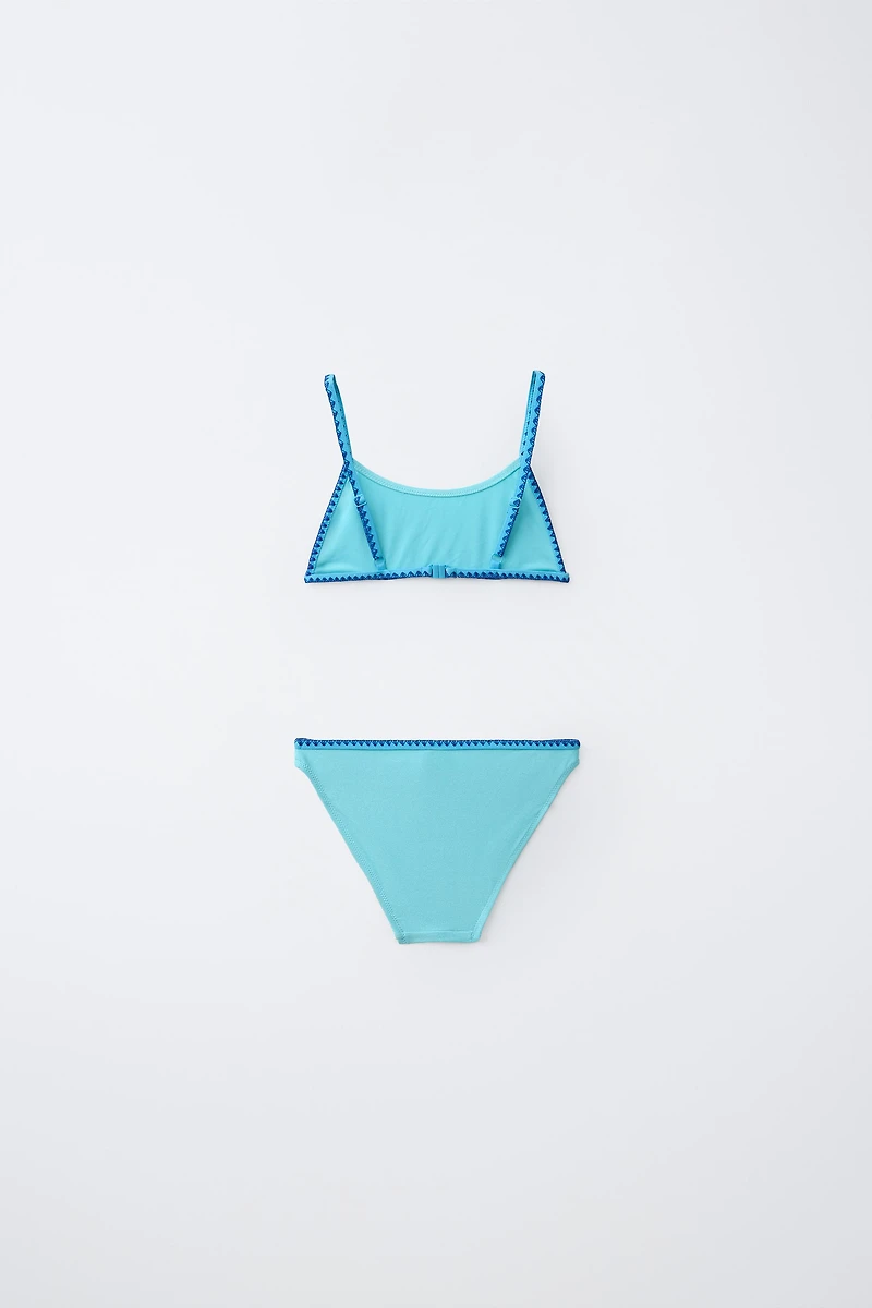 MAILLOT DE BAIN DEUX PIÈCES BRILLANT 6-14 ANS